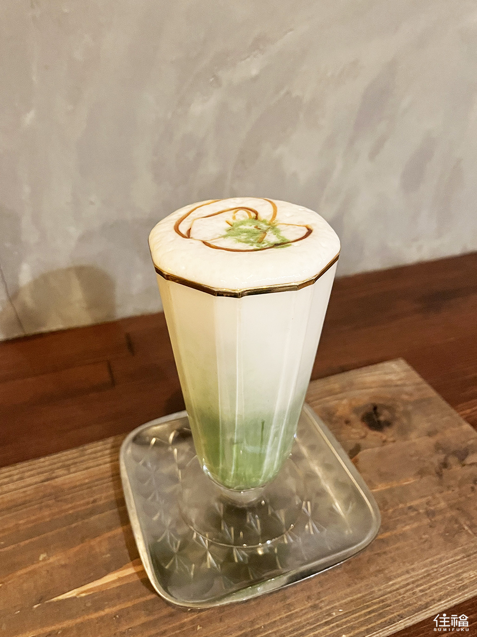 結音茶舗：很好喝的抹茶牛奶